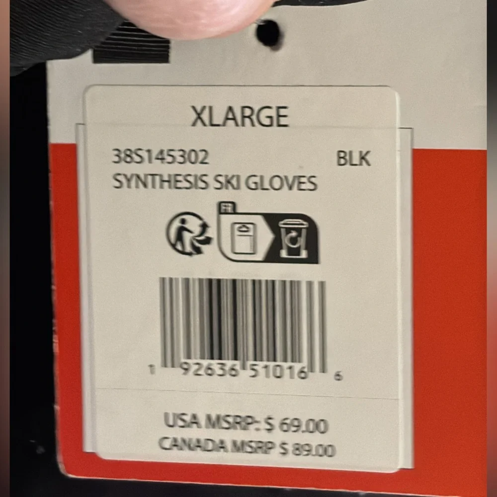 New Spyder Girls Synthesis Ski Glove size XL